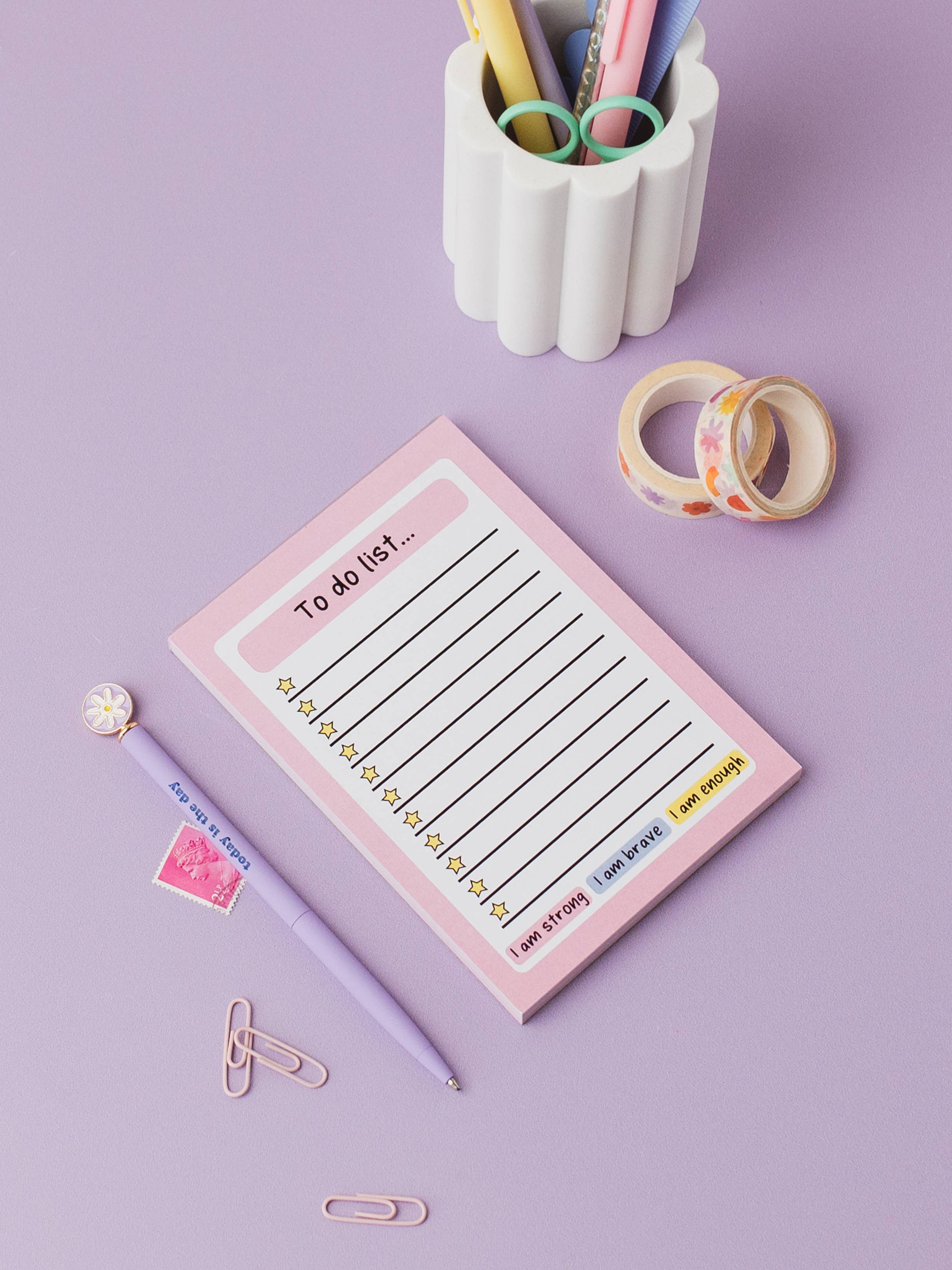 Pink To Do List Notepad