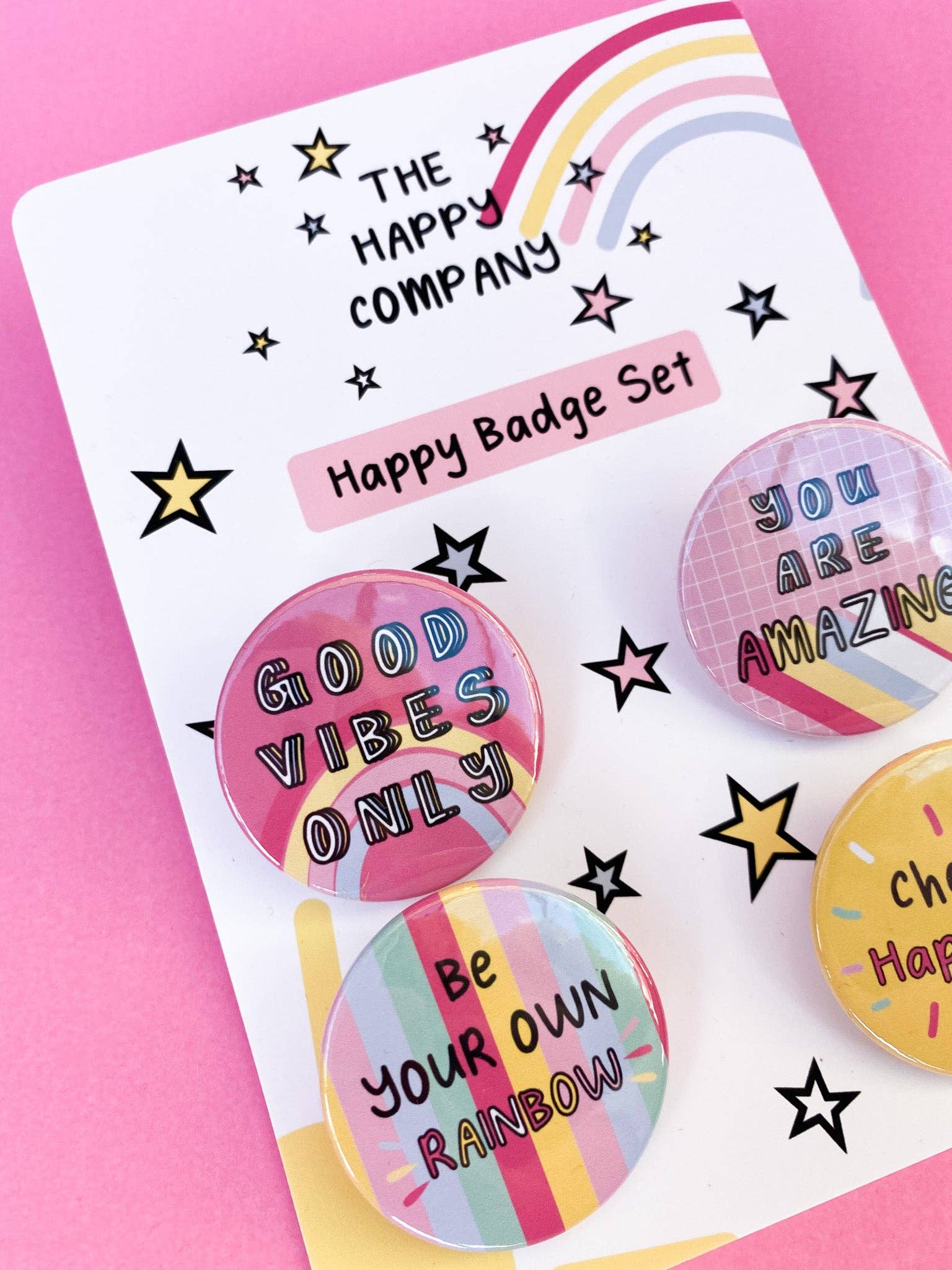 You are Amazing affirmation Pin Badge Set