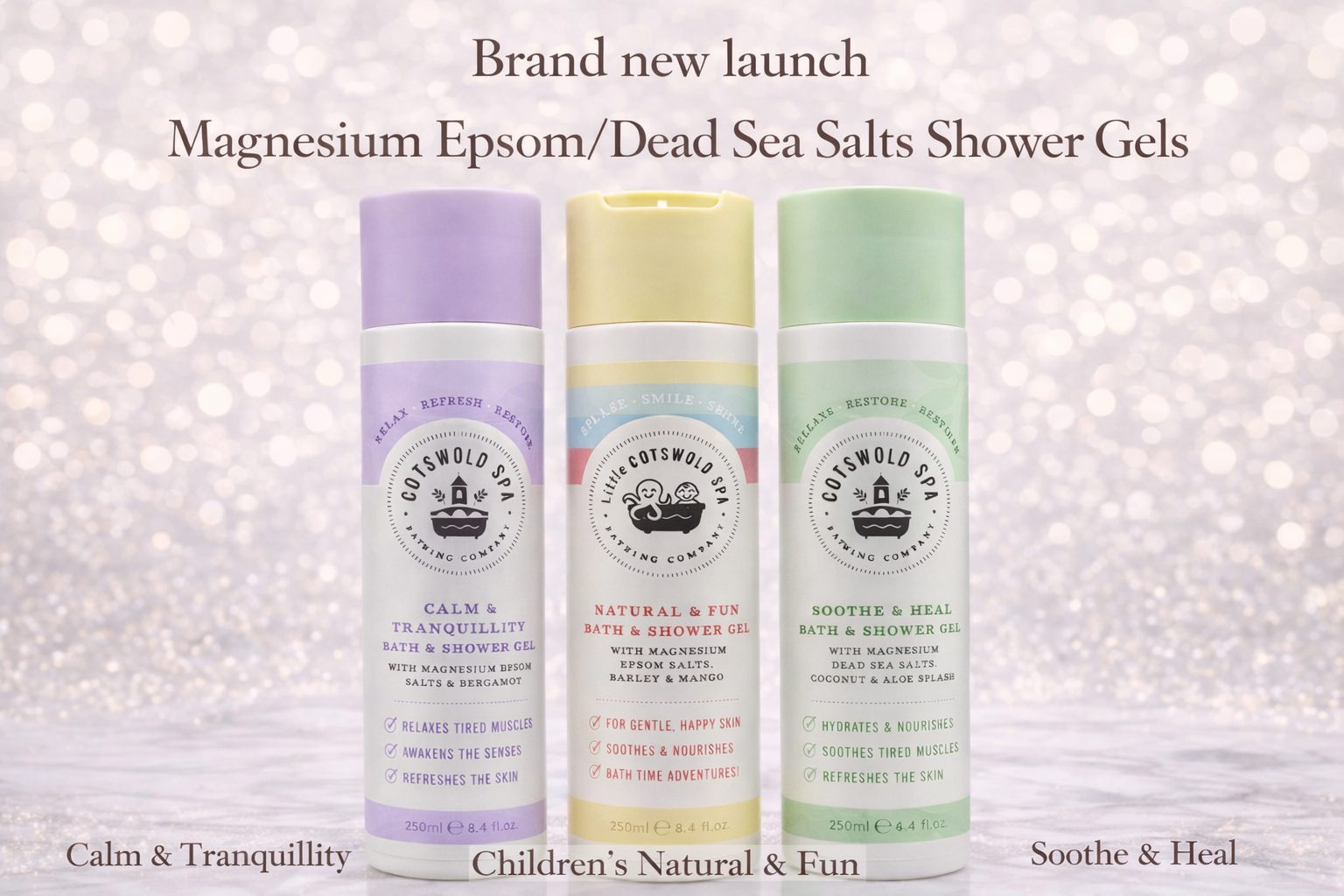 Soothe & Heal Bath & Shower Gel (Magnesium Dead Sea Salt)