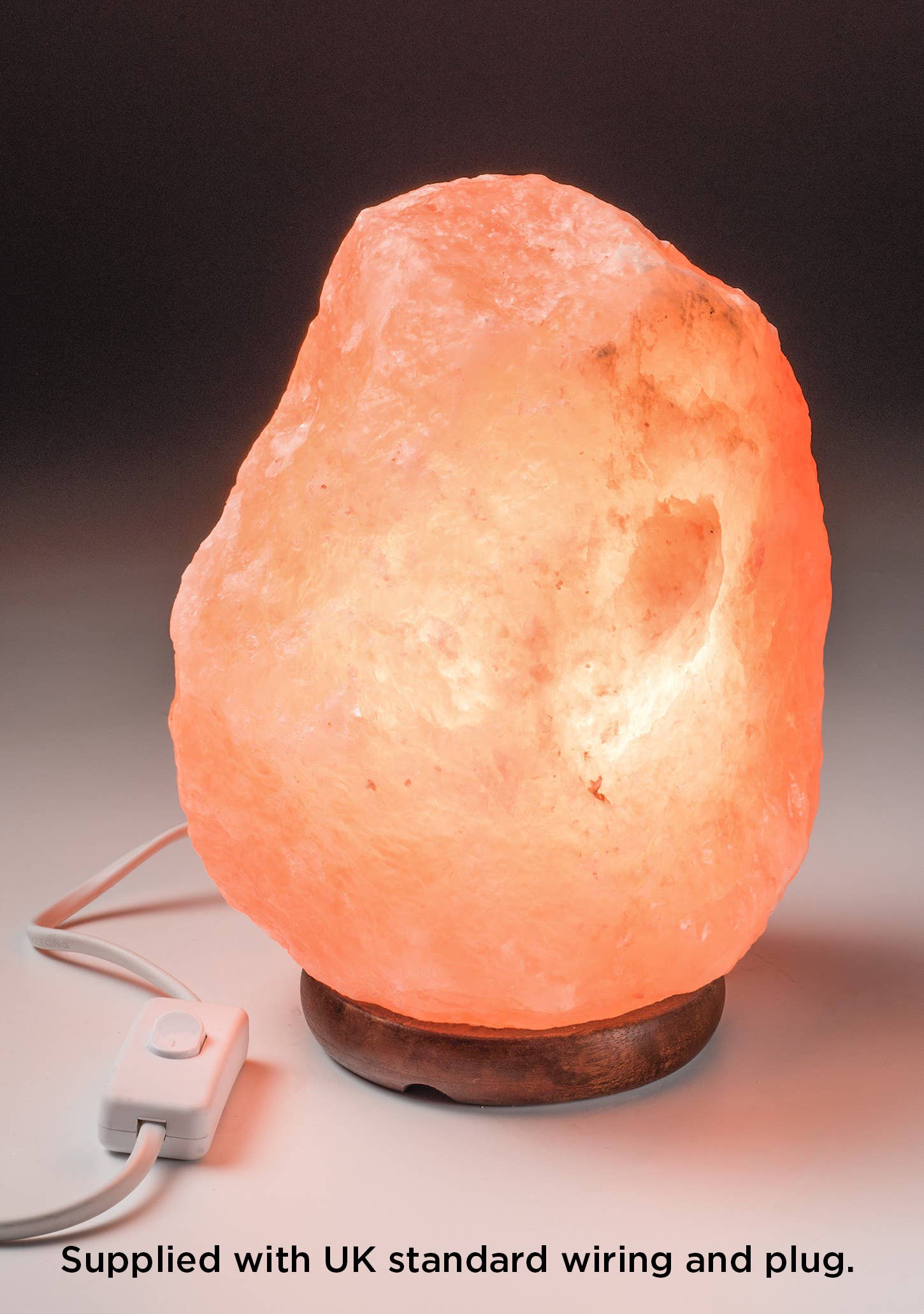 7-10Kg Salt Lamp On Wooden Base