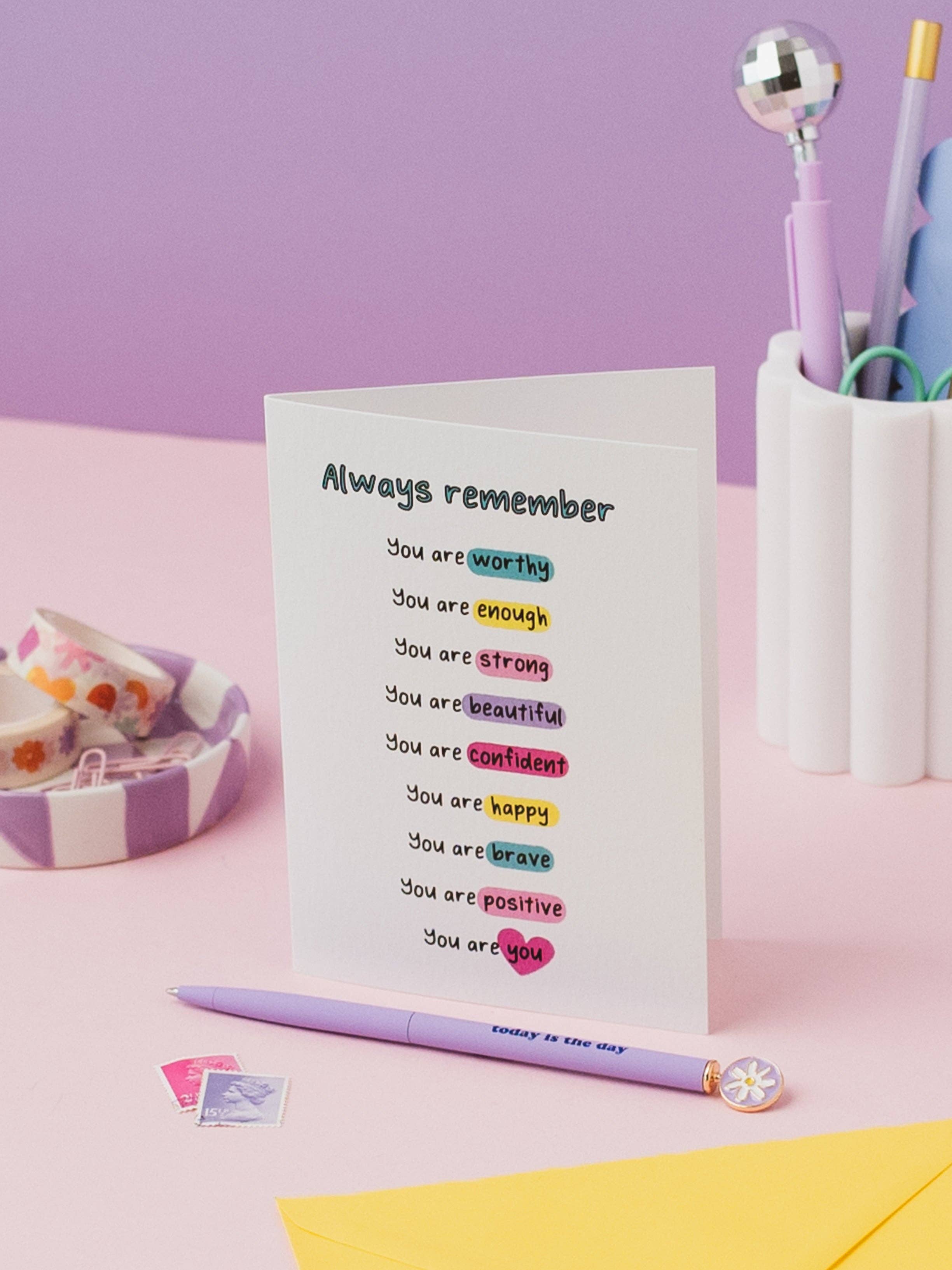 Always Remember Affirmation Card