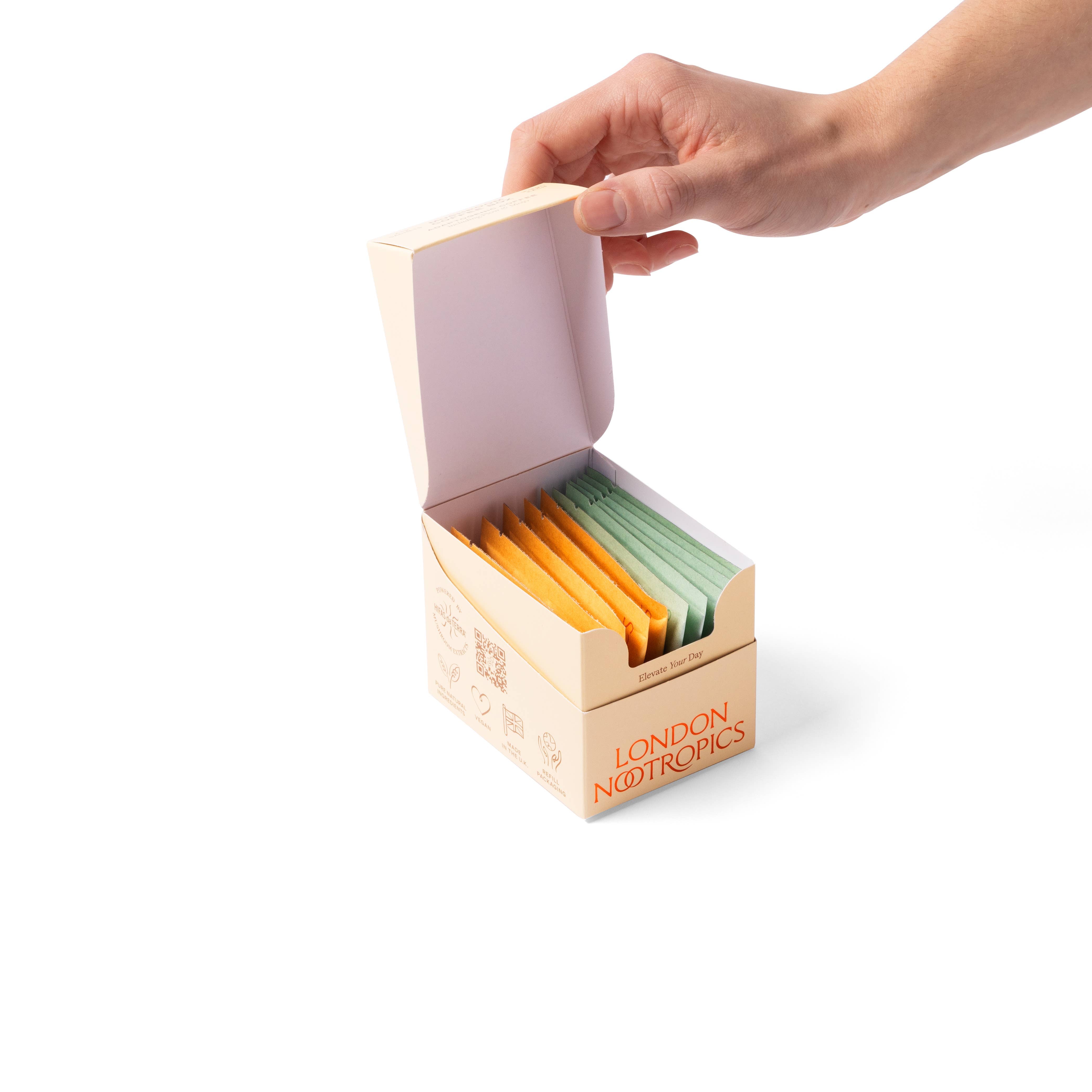 Mushroom Coffee Box by London Nootropics - 12 Sachets
