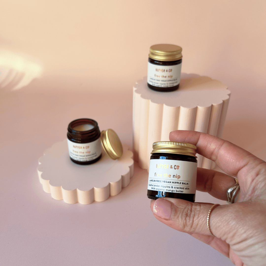 Vegan Nipple balm for breastfeeding mum's, Lanolin free