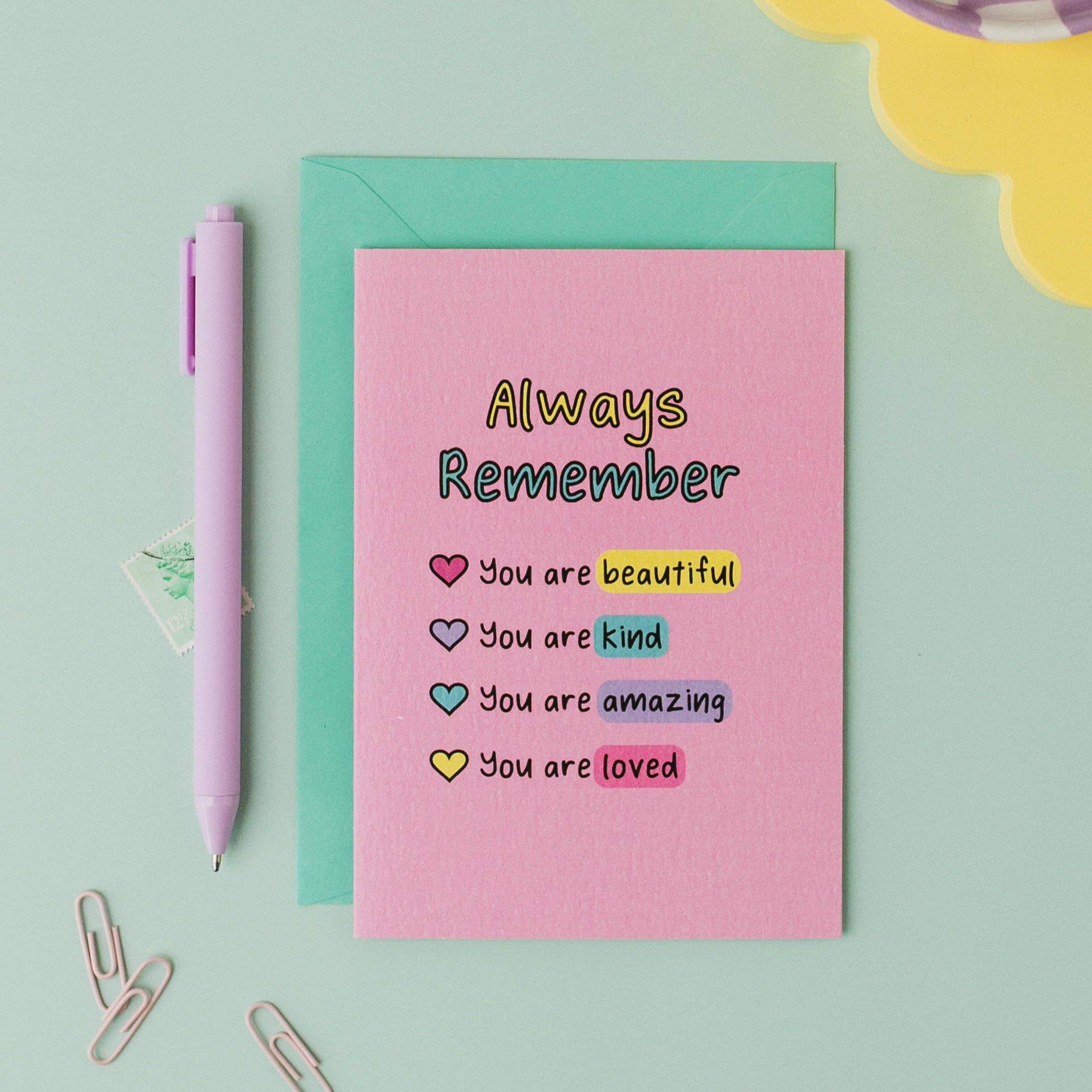 Always Remember Affirmation Greeting Card