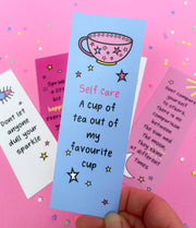 Cup of Positivi-tea affirmation bookmarks Pack of 5