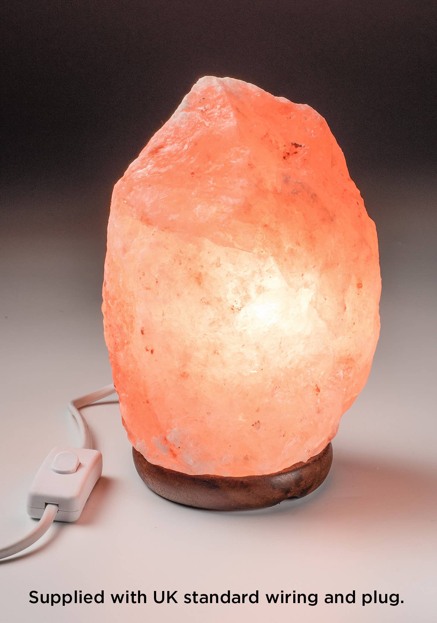 4-6kg Salt Lamp On Wooden Base