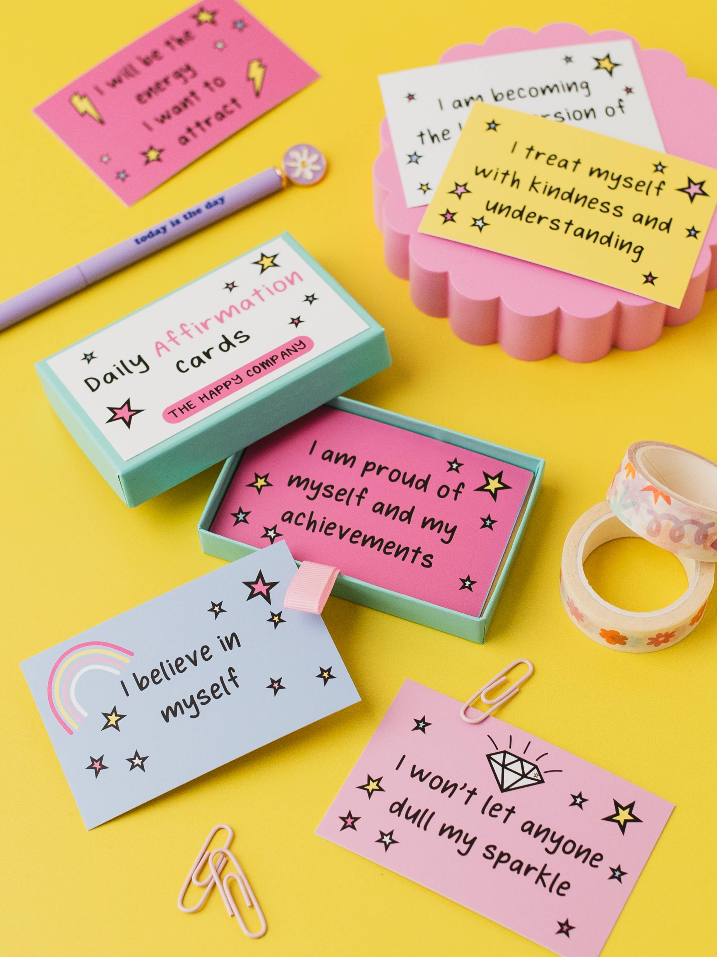 Daily Happiness Affirmation Cards