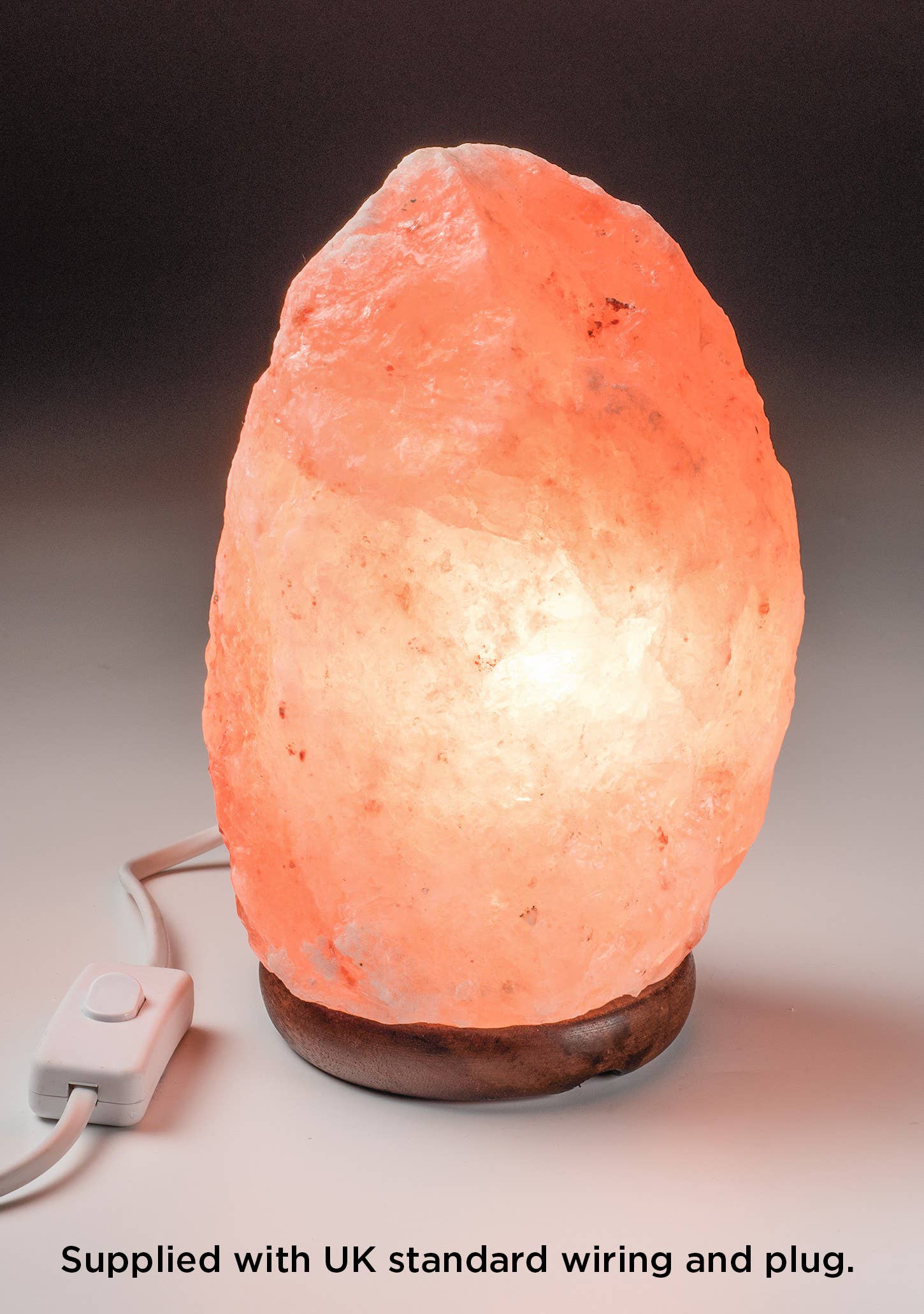 2-3kg Salt Lamp On Wooden Base