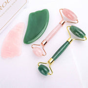 Crystolver Jade Roller & Gua Sha Set