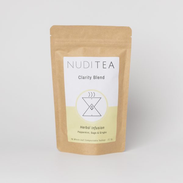 Clarity Blend � Herbal Infusion � Wellness Blend � NUDITEA � Independent Whole Leaf Tea � Ethical Sustainable � 100� Plastic Free Compostable scaled