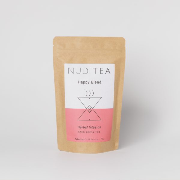 Happy Blend � Herbal Infusion � Wellness Blend � NUDITEA � Independent Whole Leaf Tea � Ethical Sustainable � 100� Plastic Free Compostable scaled